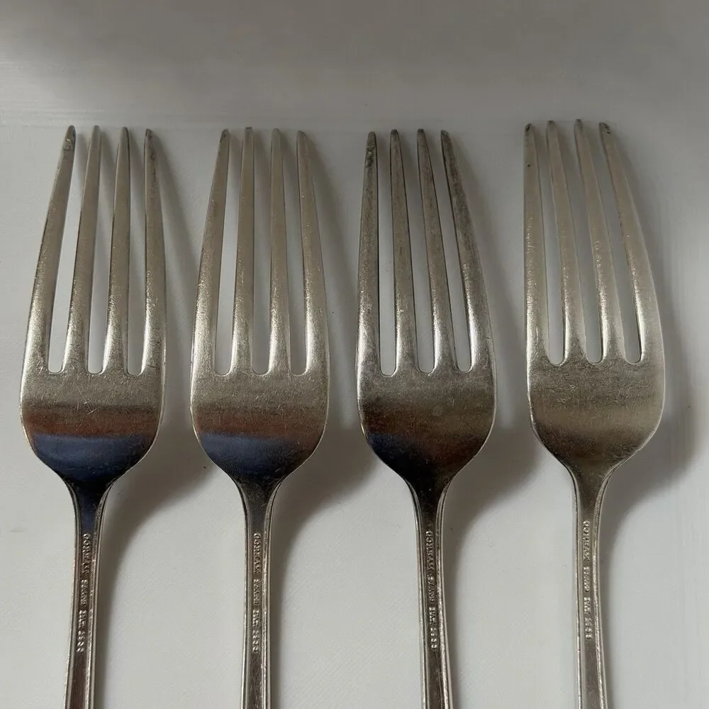 16pc Gorham Lady Caroline Flatware Set Silverplate 1933 Forks Spoons Knives